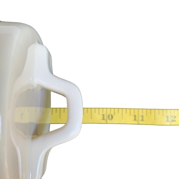 Rae Dunn WOOF Canister Dog Treat Jar White Black Letters Dimples NWT 2017 OG - Picture 11 of 14